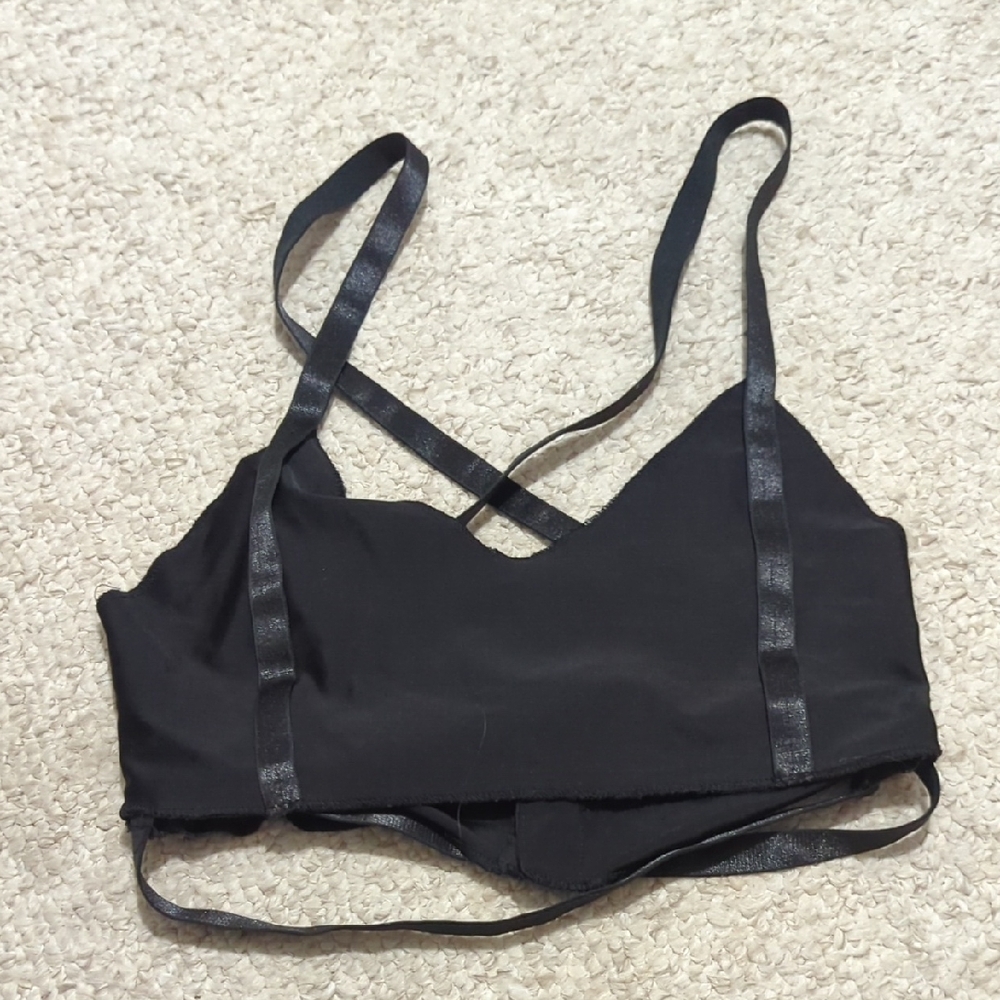Black Strappy Bralette - Women's Intimates